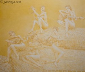 musiciennes Torcal, nus, repros, trait de nus