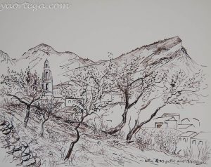 2005, Relleu, bichrome, dessin au roseau