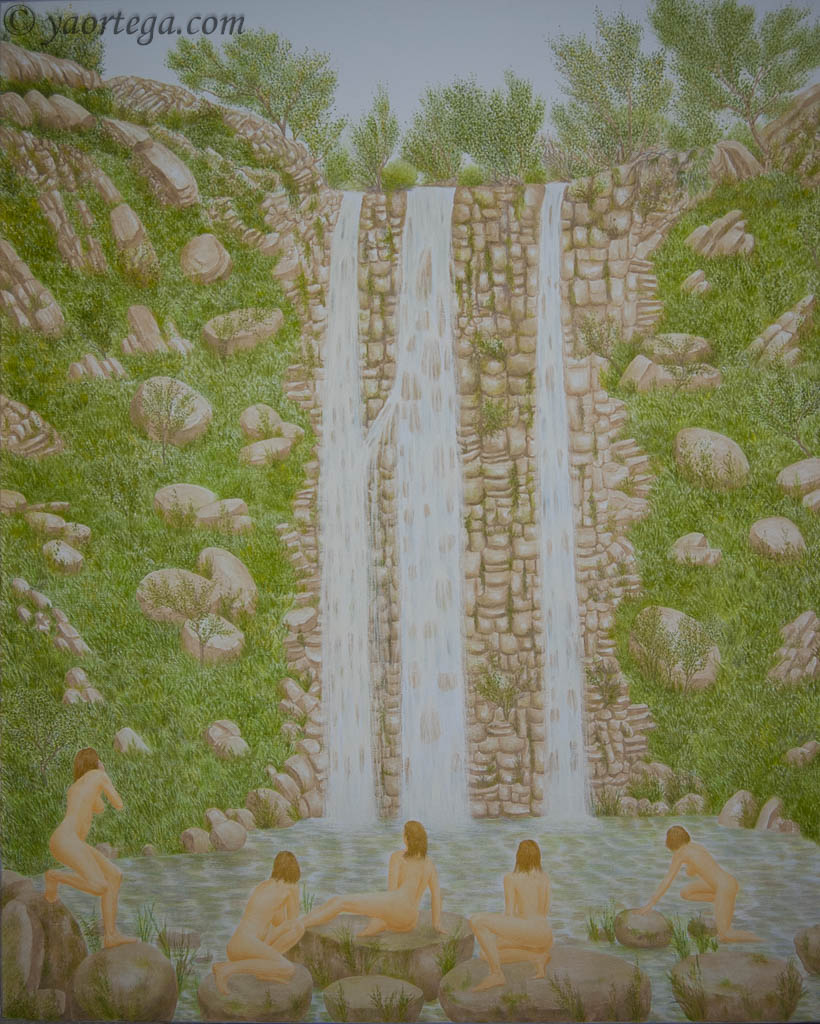 5 femmes, bixe, nus, repros, trois cascades
